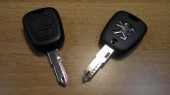Корпус ключа PEUGEOT, 2 кнопки (kp-007)