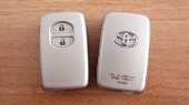 Корпус для Смарт-ключа Тойота, 2 кнопки (LC200, Prius 30, Vitz...) (kt025)