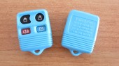 Корпус для ремоута FORD, 4 кнопки, голубой (kf048)