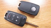 Корпус выкидного ключа зажигания для BUICK, 4+1 кнопка "паника" (kbu029)