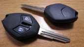 Заготовка  ключа зажигания для  MITSUBISHI, с местом для установки трансмиттера,2 кнопки (kmit054)