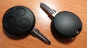 Корпус ключа зажигания Smart, 3 кнопки (kmr031)