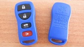Корпус для ремоута NISSAN, 4 кнопки, синий (kn062)