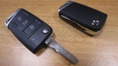 Корпус выкидного ключа для VolksWagen, 3 кнопки (kvw037)