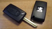 Корпус выкидного ключа для PEUGEOT, 2 кнопки (kp-011)