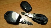 Корпус ключа зажигания для Альфа Ромео, черный (kar003)