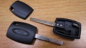 Заготовка ключа зажигания для Форд, с местом под чип, HU101 (kf003)