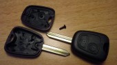 Корпус ключа PEUGEOT, 2 кнопки (kp-012)