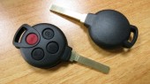 Корпус ключа зажигания Smart, 3+1 кнопка "паника" (kmr033)