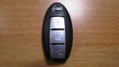 Смарт-ключ Nissan Leaf ZE0, AZE0, 3 кнопки, Япония, правый руль(kn093)