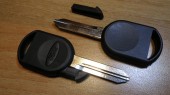 Заготовка ключа зажигания для Форд, с местом для чипа (kf001)