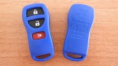 Корпус для ремоута NISSAN, 3 кнопки, синий (kn068)